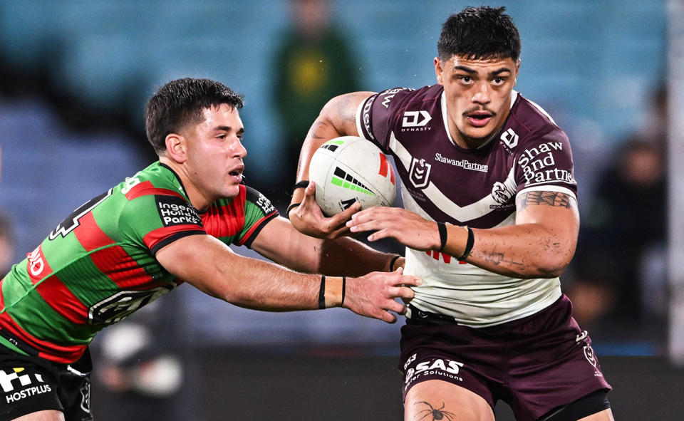 Tommy Talau at halfback against South Sydney.