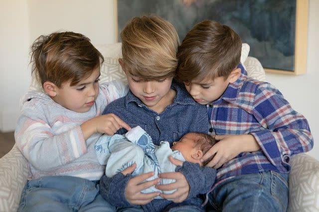 <p>Boone Studios</p> Michael Phelps' four boys