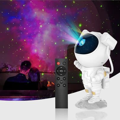 Make a 15% saving on this fun astronaut starry projector light