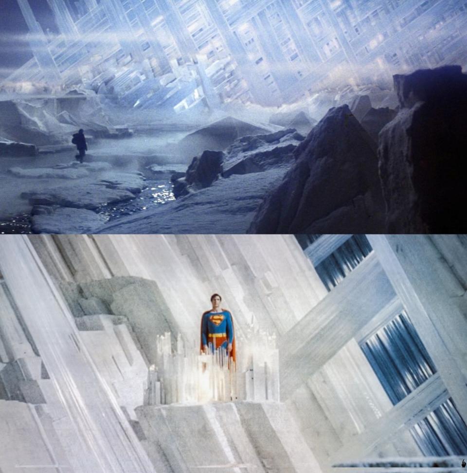 Richard Donner's version of the Fortress of Solitude from 1978's Superman: The Movie. 