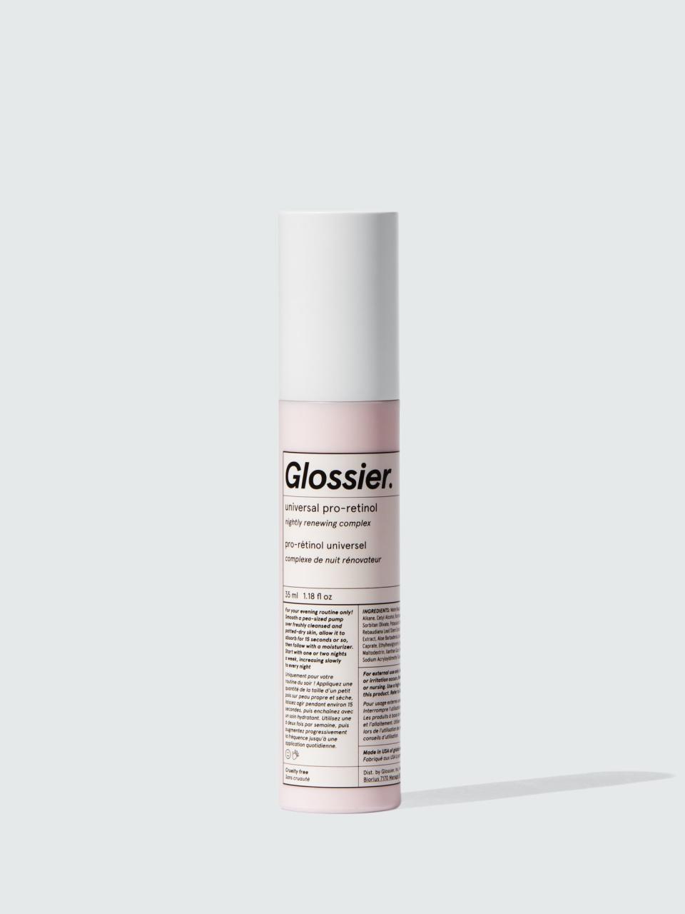 <p><a href="https://go.redirectingat.com?id=74968X1596630&url=https%3A%2F%2Fwww.glossier.com%2Fproducts%2Funiversal-pro-retinol&sref=https%3A%2F%2Fwww.harpersbazaar.com%2Fbeauty%2Fskin-care%2Fg25939407%2Fbest-retinol-creams%2F" rel="nofollow noopener" target="_blank" data-ylk="slk:Shop Now;elm:context_link;itc:0;sec:content-canvas" class="link ">Shop Now</a></p><p>Universal Pro Retinol</p><p>$35.00</p>