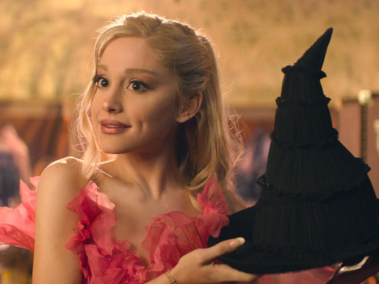 Ariana Grande plays Glinda in the new Wicked movie. (Universal)