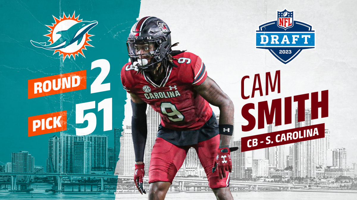 Dolphins select CB Cam Smith with pick No. 51