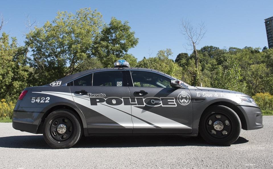 Toronto police say the new dark grey cruisers differ from their small fleet of unmarked 'stealth' traffic enforcement vehicles because these scout cars are maintaining white reflective decals, making them visible at night.  