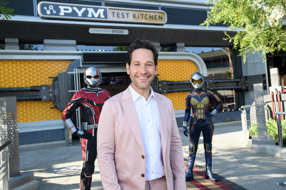 Paul Rudd at at the PYM Test Kitchen in California Adventure