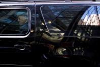 Israel's Prime Minister Benjamin Netanyahu departs after meeting with Republican presidential nominee Donald Trump at Trump Tower in New York, U.S. September 25, 2016. REUTERS/Jonathan Ernst