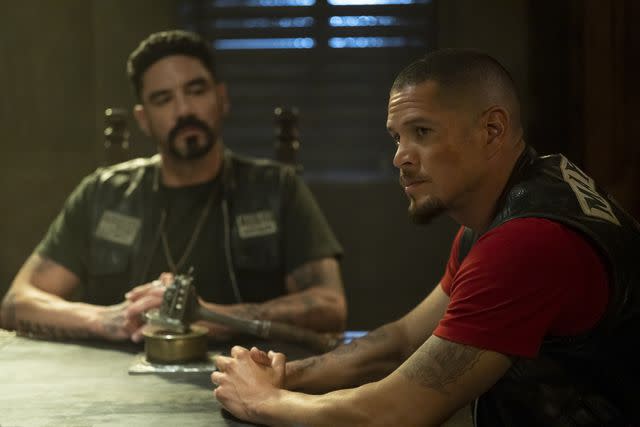 <p>Prashant Gupta/FX</p> Clayton Cardenas and JD Pardo on 'Mayans M.C.'