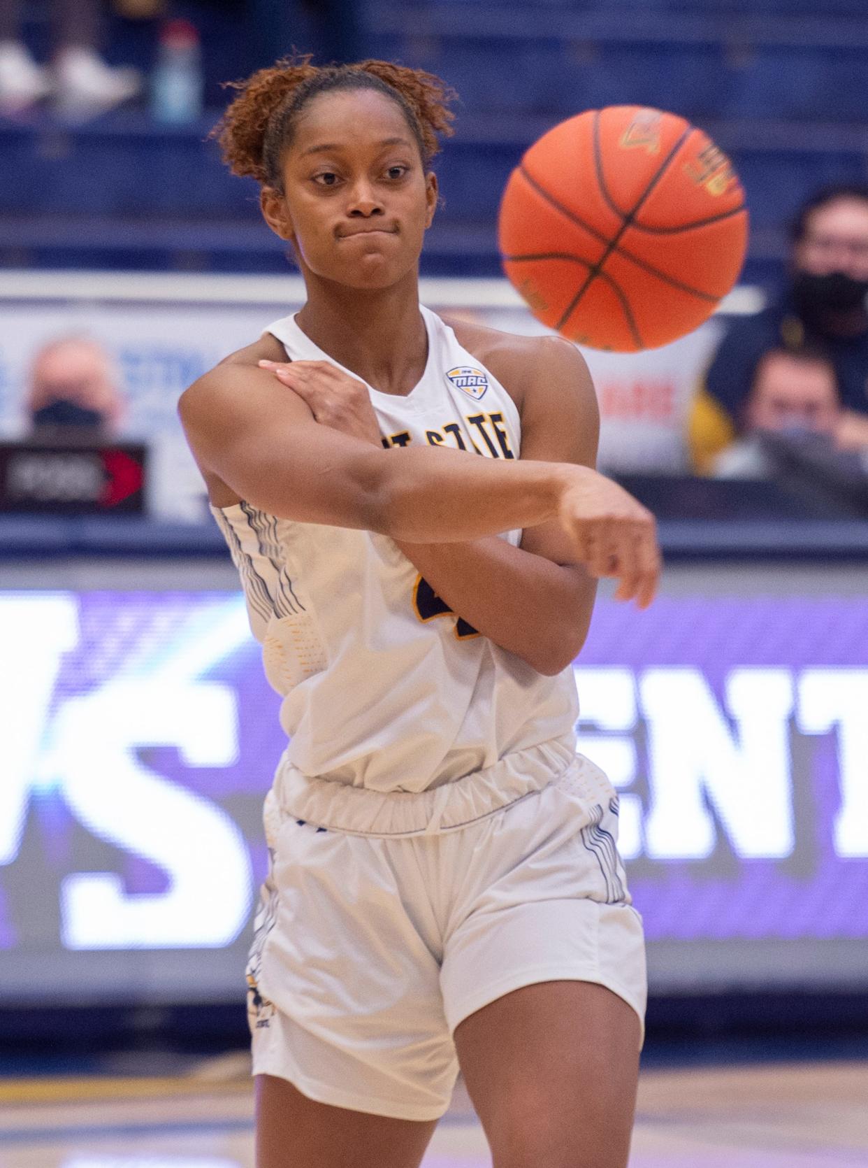 Kent State junior forward Nila Blackford scored a season-high 24 points in Wednesday's loss at Northern Illinois.