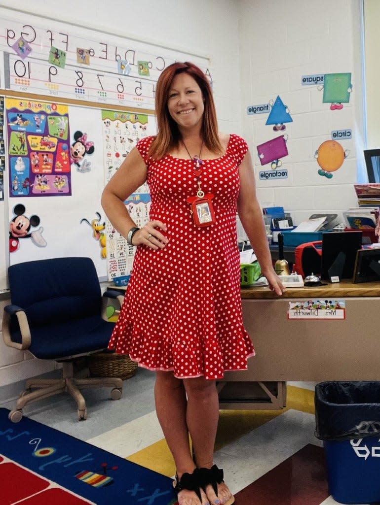 Laura Dilworth, a kindergarten teacher at Freehold Learning Center in Freehold Borough, is one of five district educators who saved a student using the Heimlich Maneuver this year.