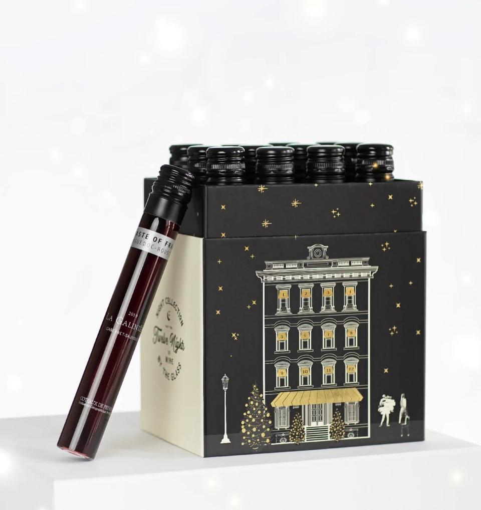 <p><strong>Vinebox</strong></p><p>getvinebox.com</p><p><strong>$129.00</strong></p><p>You can choose between the "Holi-Day" box or the "'Twas the Night" version of this wine advent calendar. Each collection comes with a mix of white, red and rosé. Can't choose? Get both and you'll snag a discount ($199). </p><p><strong>RELATED:</strong> <a href="https://www.goodhousekeeping.com/holidays/christmas-ideas/g37948984/wine-advent-calendars/" rel="nofollow noopener" target="_blank" data-ylk="slk:Best Wine Advent Calendars;elm:context_link;itc:0;sec:content-canvas" class="link ">Best Wine Advent Calendars </a></p>