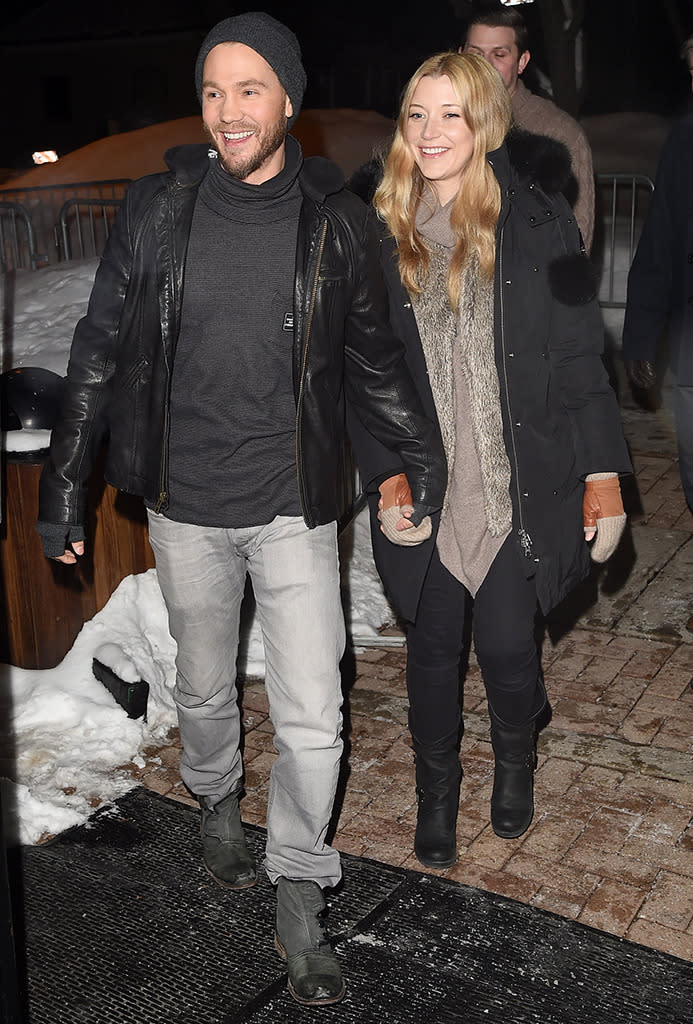 Chad Michael Murray and wife Sara Roemer at the Sundance premiere for “Outlaws and Angels” (Photo: Jason Merritt/Getty Images)