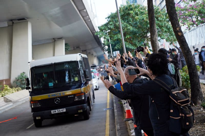 Sentencing of pro-democracy activists in Hong Kong