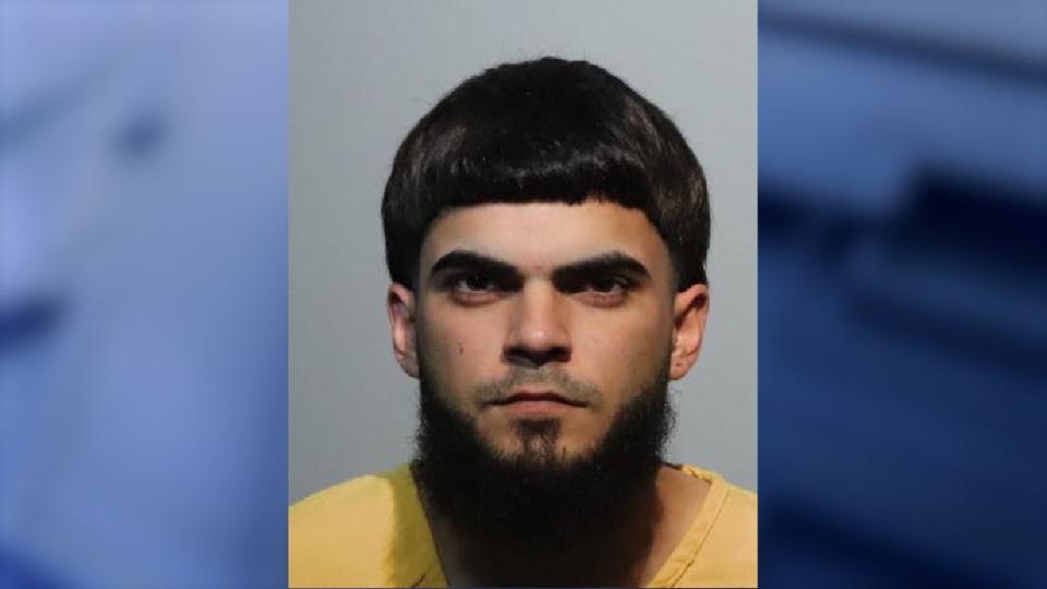 <div>Giovany Crespo Hernandez, a person of interest in the carjacking case involving Katherine Aguasvivas, was taken into custody on unrelated drug charges in Seminole County on April 22, 2024. (Photo: Seminole County Jail)</div>