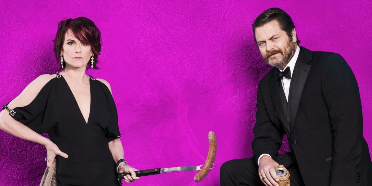 Megan Mullally And Nick Offerman Give Readers Marriage Advice 