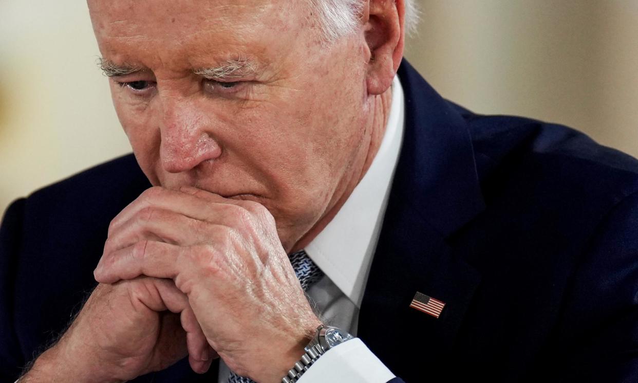 <span>Joe Biden has ended his bid for reelection, plunging the Democrats into uncertainty with their nomination open before November’s election.</span><span>Photograph: Christopher Furlong/Getty Images</span>