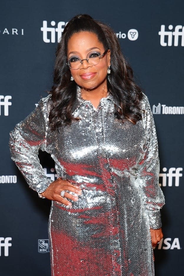 Oprah Winfrey attends the "Sidney" Premiere during the 2022 Toronto International Film Festival at Roy Thomson Hall on September 10, 2022 in Toronto, Ontario