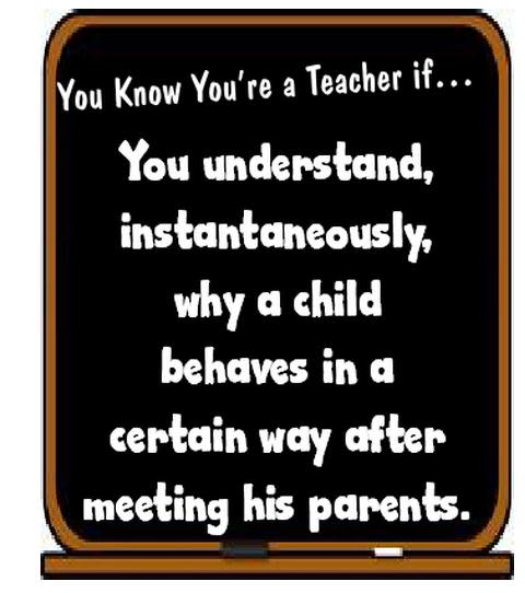 You Know You're a Teacher If...