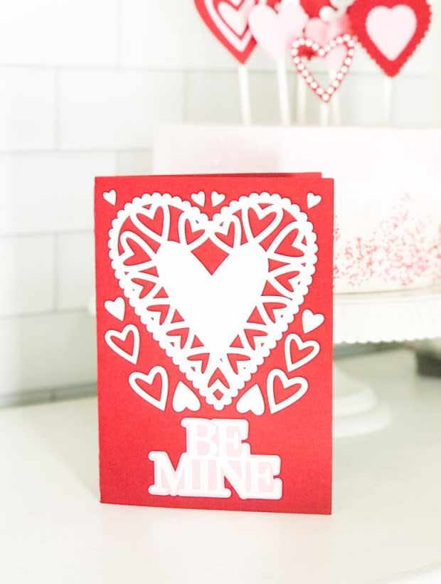 Valentine's Day Cards to Make with Cricut - 100 Directions