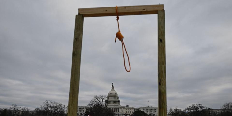 noose washington dc capitol pro trump protest election 