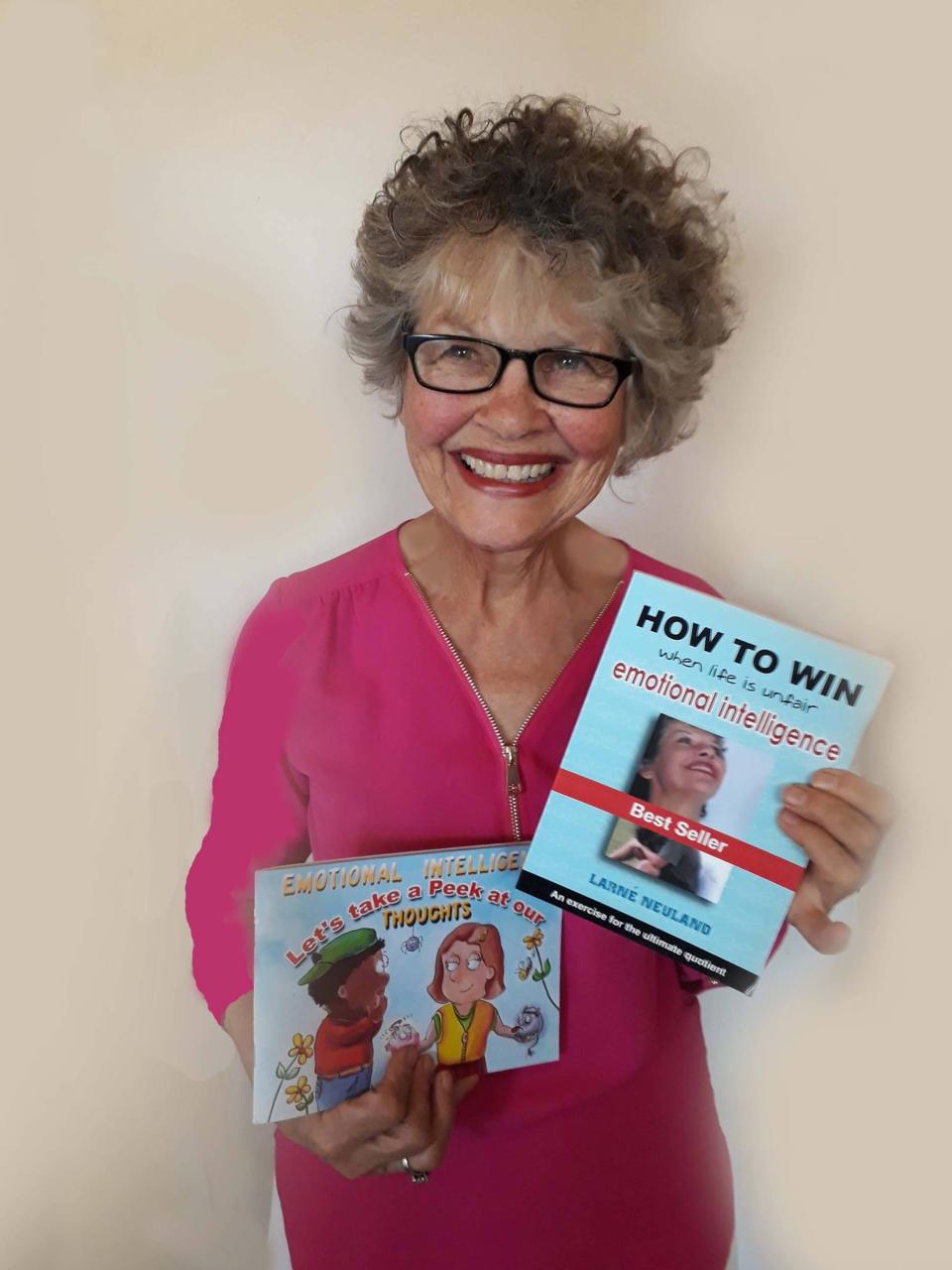 Larne Neuland, an author from South African, has written children's books on emotional intelligence and how to think positively.