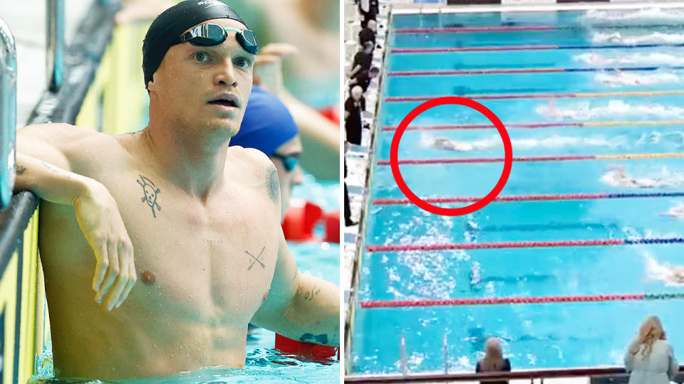 Cody Simpson and Bronte Campbell at the Australian short course swimming championships.