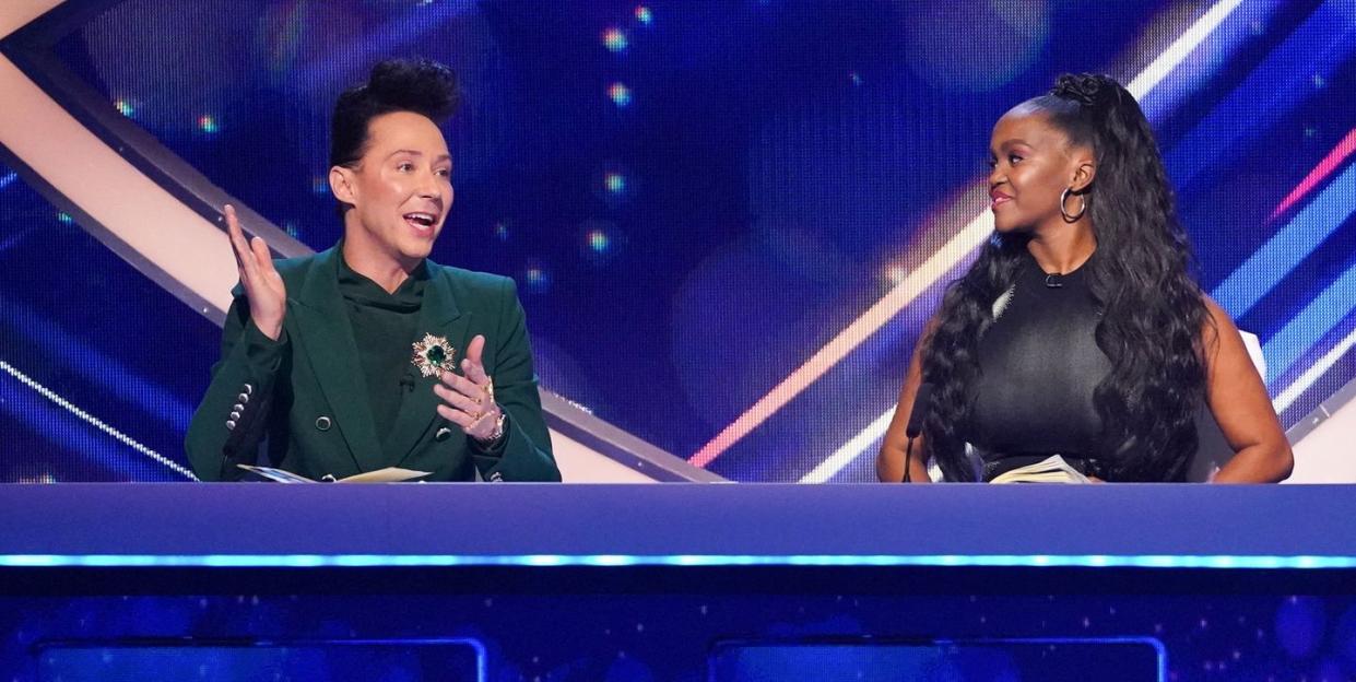 johnny weir and oti mabuse, dancing on ice