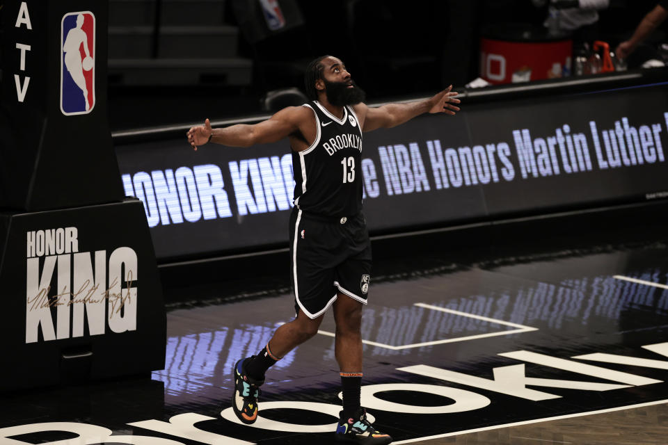 Brooklyn Nets guard James Harden 