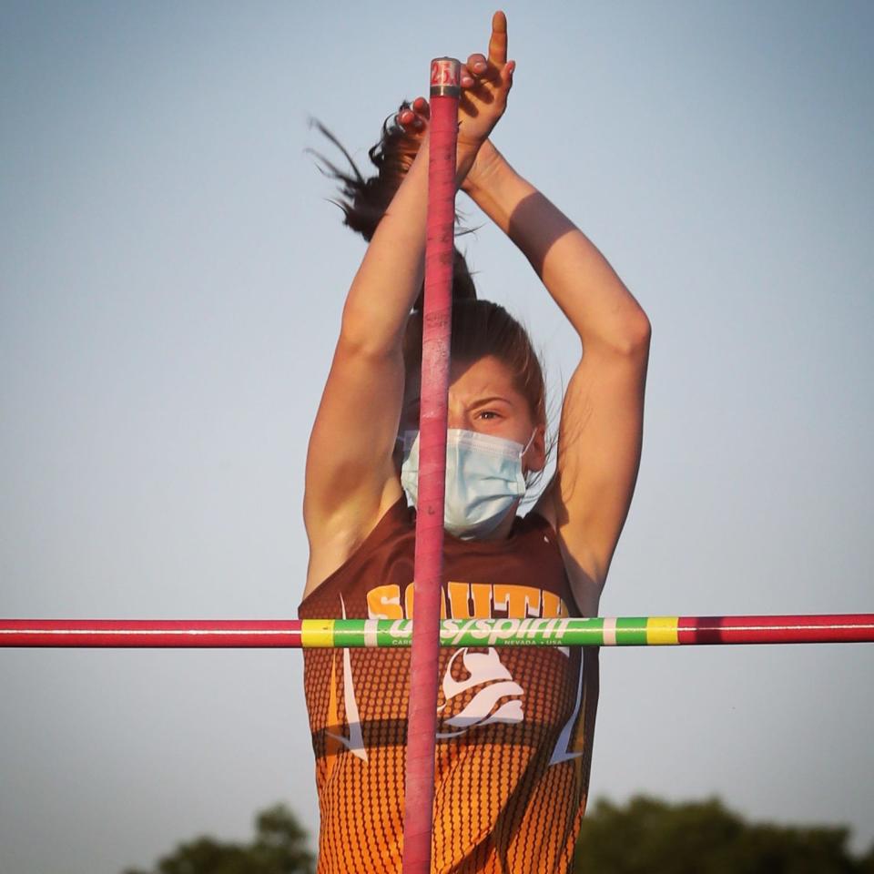 Clarkstown South Pole vaulter Madison Chalfin