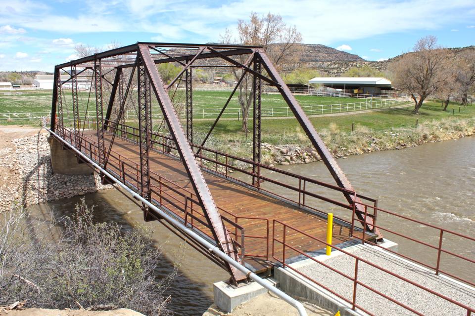 The long-closed bridge over the Animas River in Cedar Hill is open again after a $600,000 renovation.