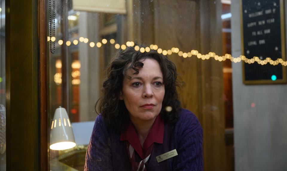 Olivia Colman plays a woman looking for meaningful human connection in "Empire of Light," written and directed by Sam Mendes.