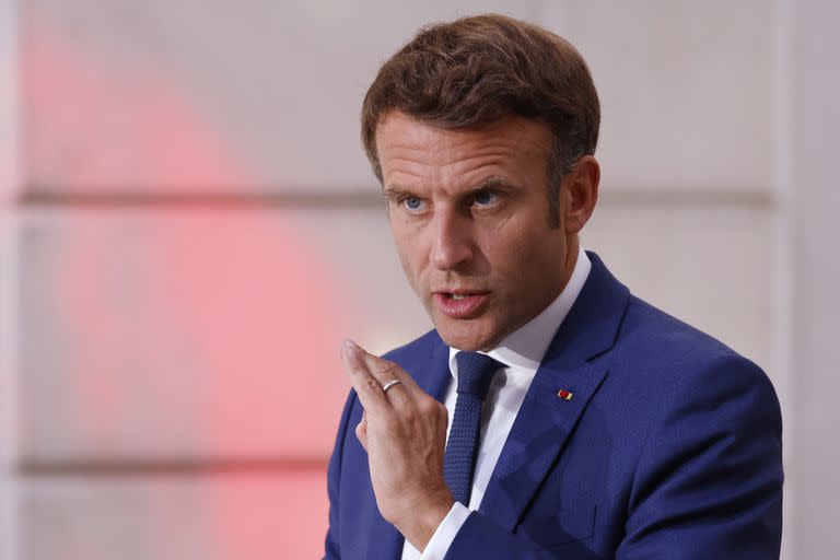 El presidente francés Emmanuel Macron