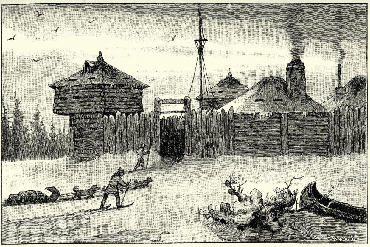 19th century north america-fort de hudson bay company