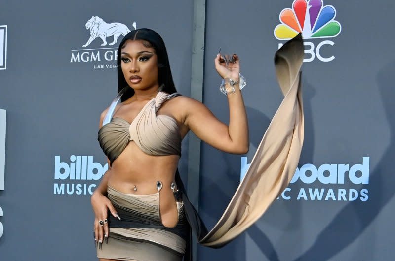 Megan Thee Stallion attends the Billboard Music Awards in 2022. File Photo by Jim Ruymen/UPI