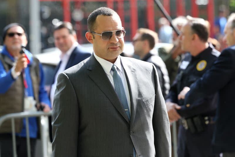 Wael Hana arrives at Federal Court, for his bribery trial in New York