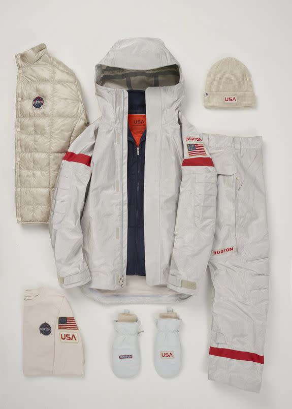 A look at the U.S. Snowboard Team uniforms for the upcoming PyeongChang Olympics.