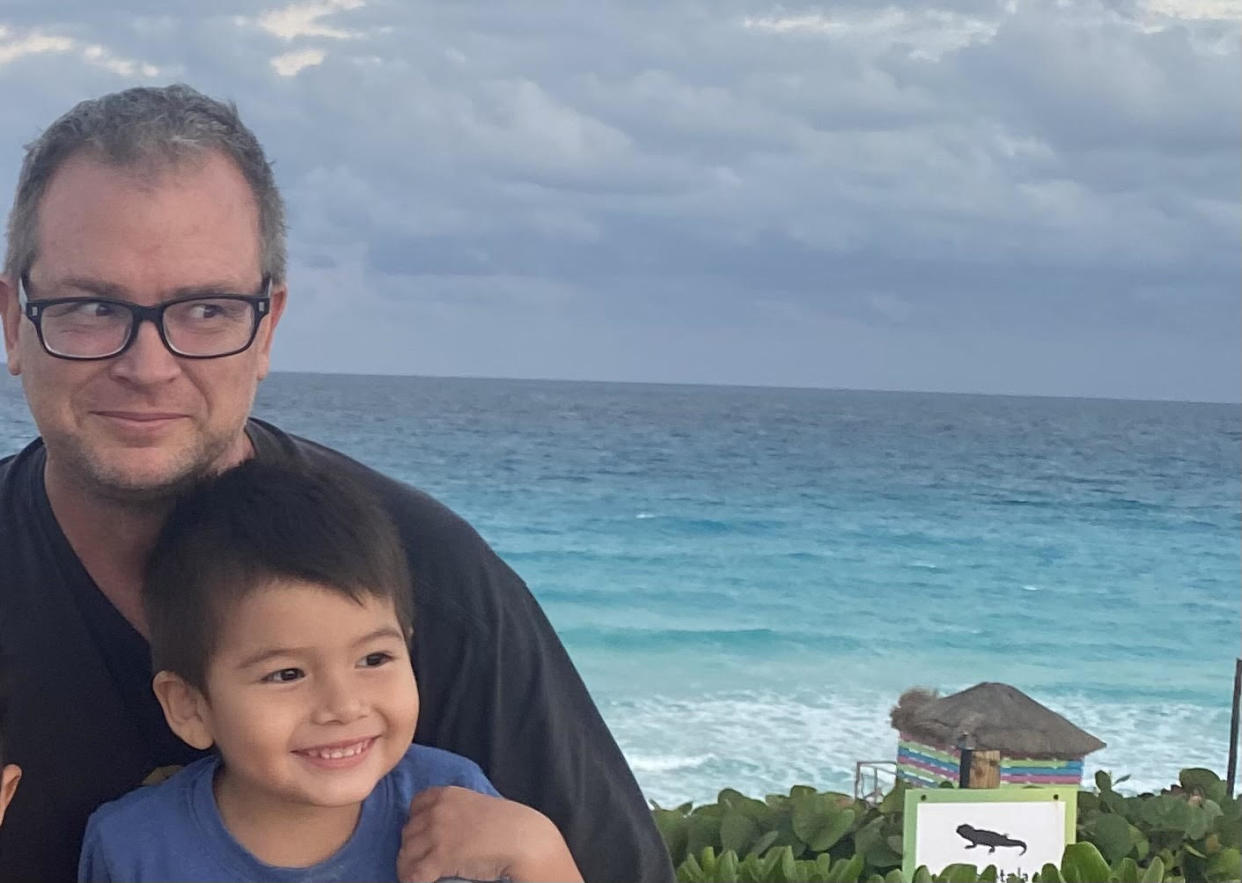 Eric Ridenour, whose 3-year-old son Benjamin has autism, wishes that people would 