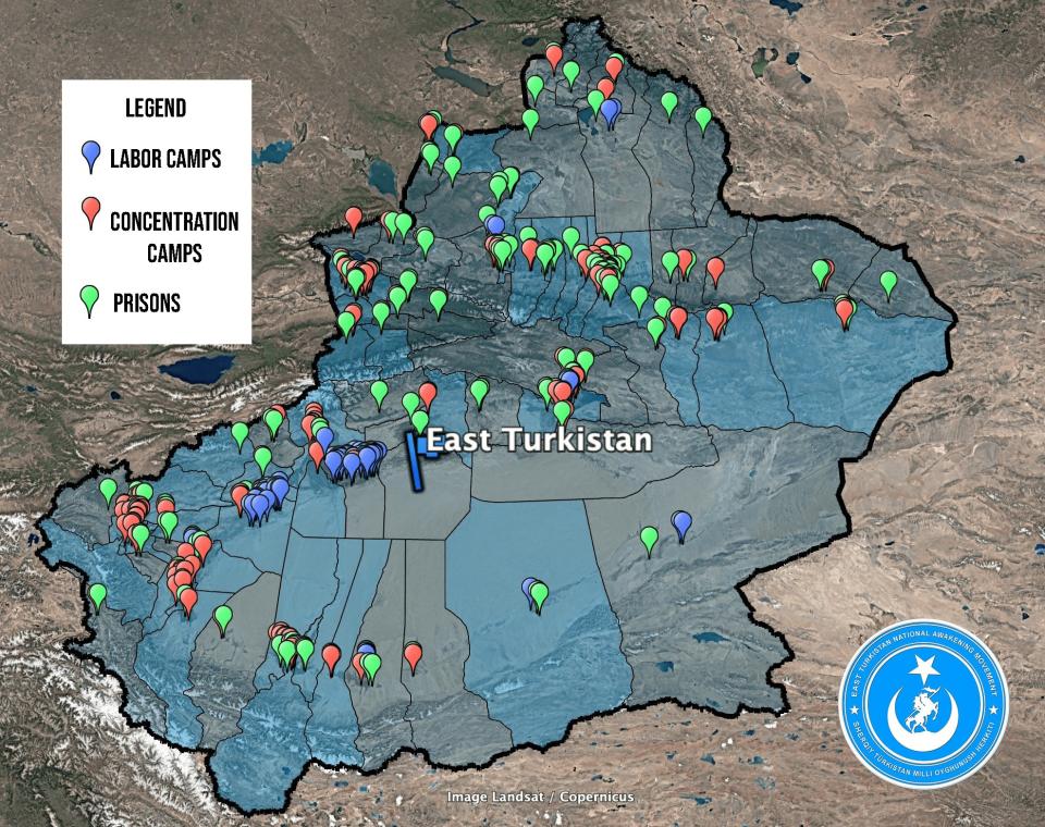 china xinjiang suspected camps