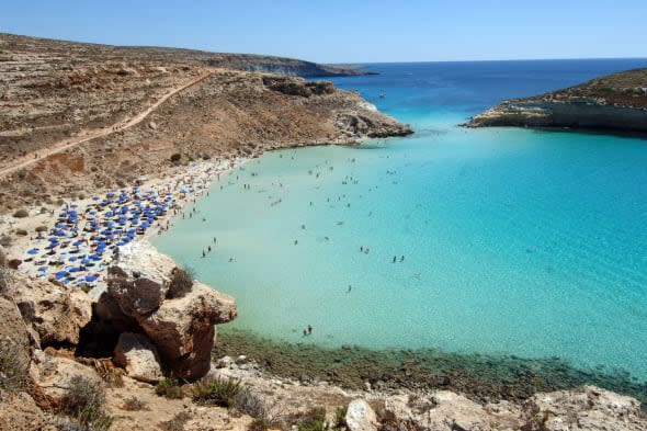 World's most beautiful beach: Rabbit Beach Lampedusa, Italy