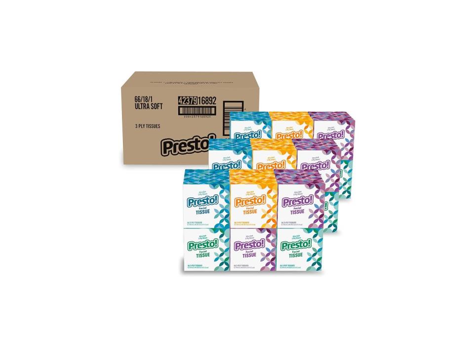 This pack of 18 facial tissues is just under $30.  (Source: Amazon)