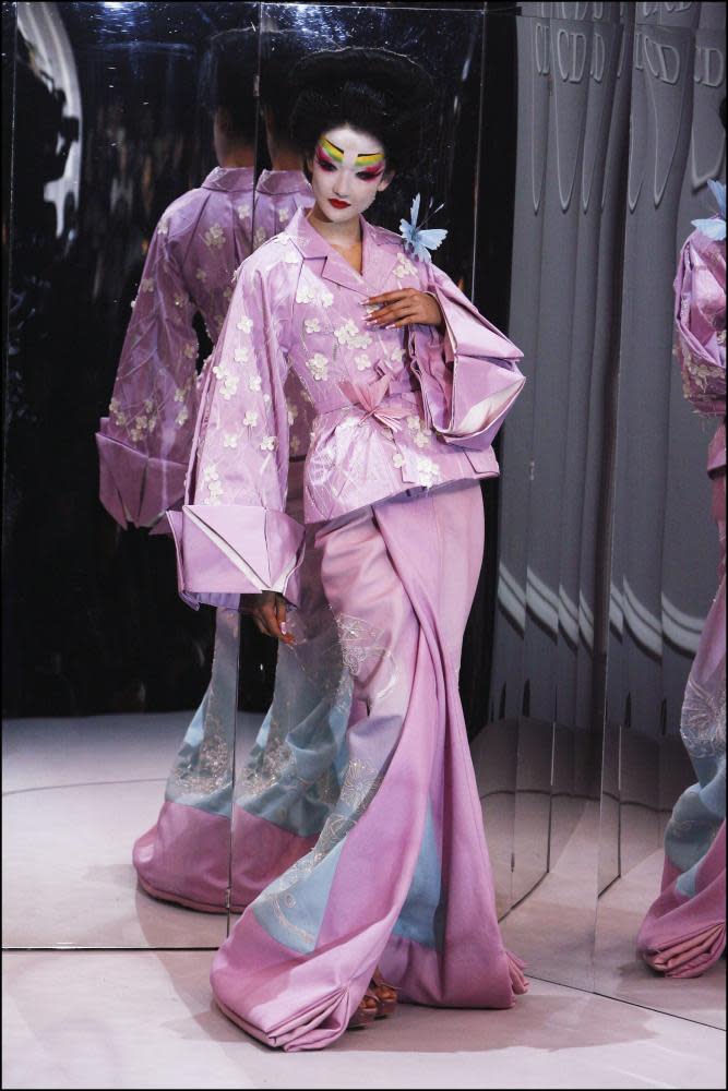 A kimono-inspired design for Christian Dior.