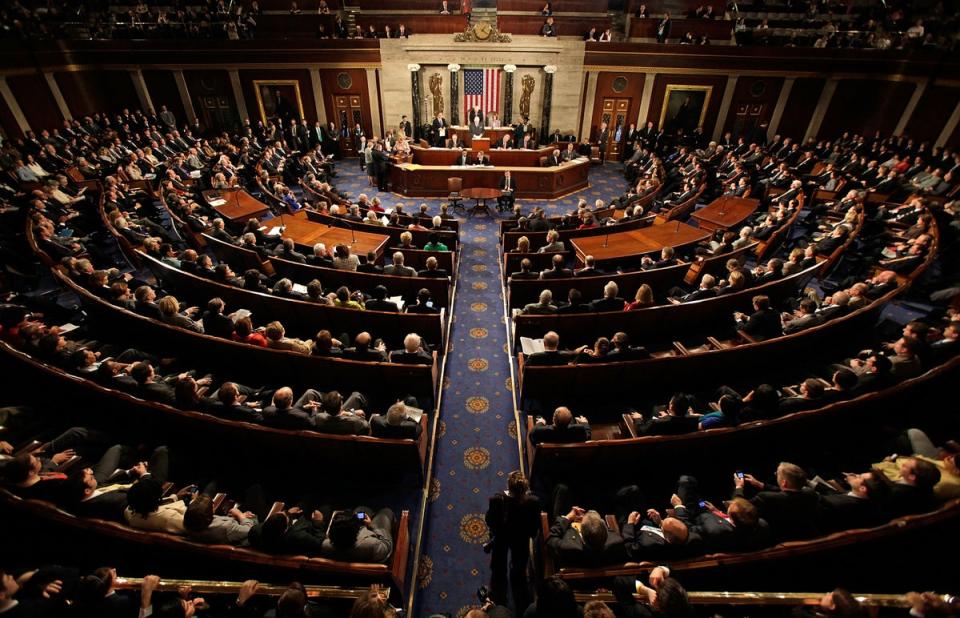 A joint session of Congress meets to count the Electoral College vote from the 2008 presidential election (Getty Images)