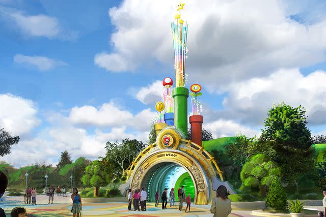 <p>Universal</p> The entrance to Super Nintendo World Orlando