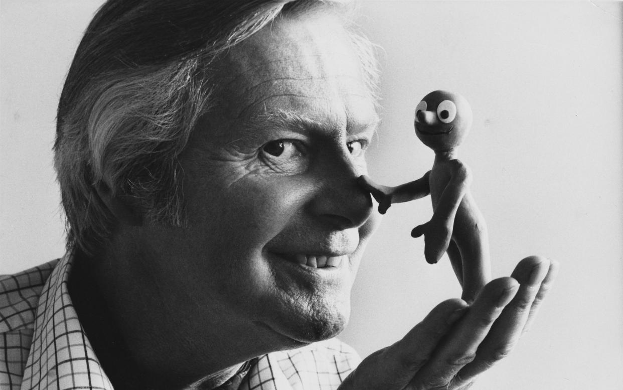 Tony Hart and his clay figure friend 'Morph' - RADIO TIMES