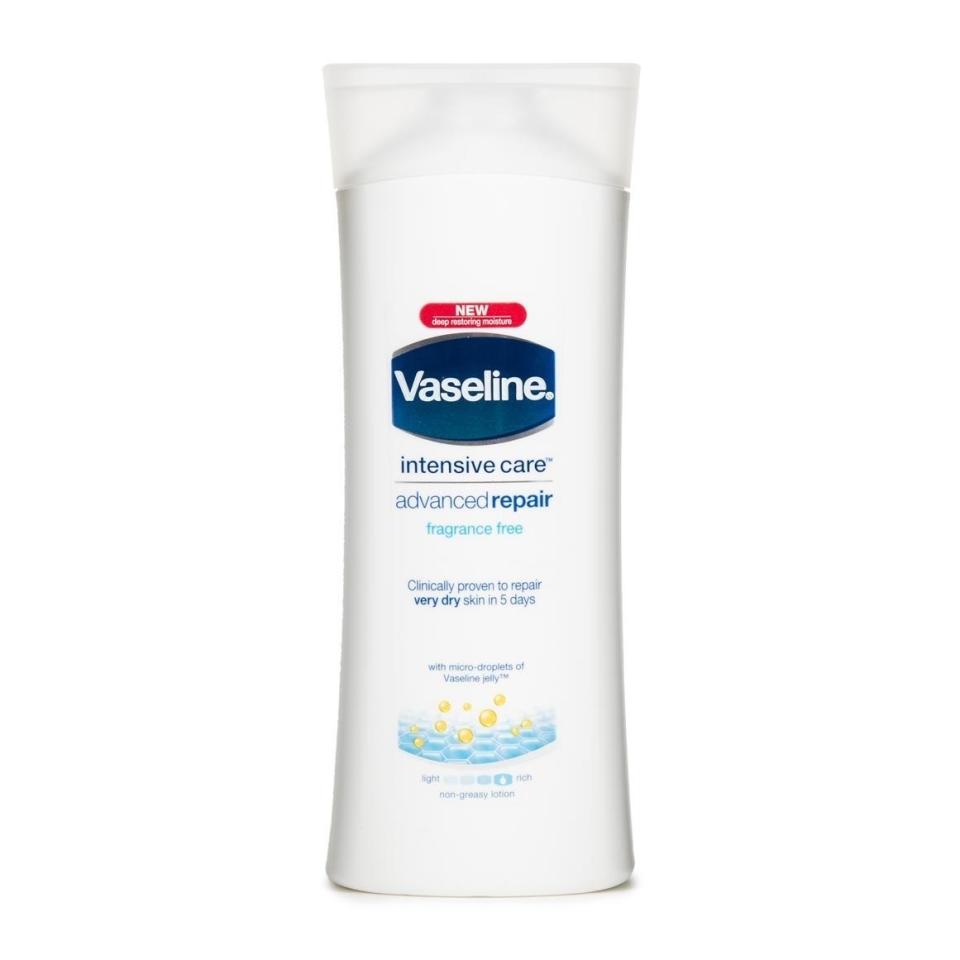 Vaseline Intensive Care Advanced Repair Fragrance Free, $4