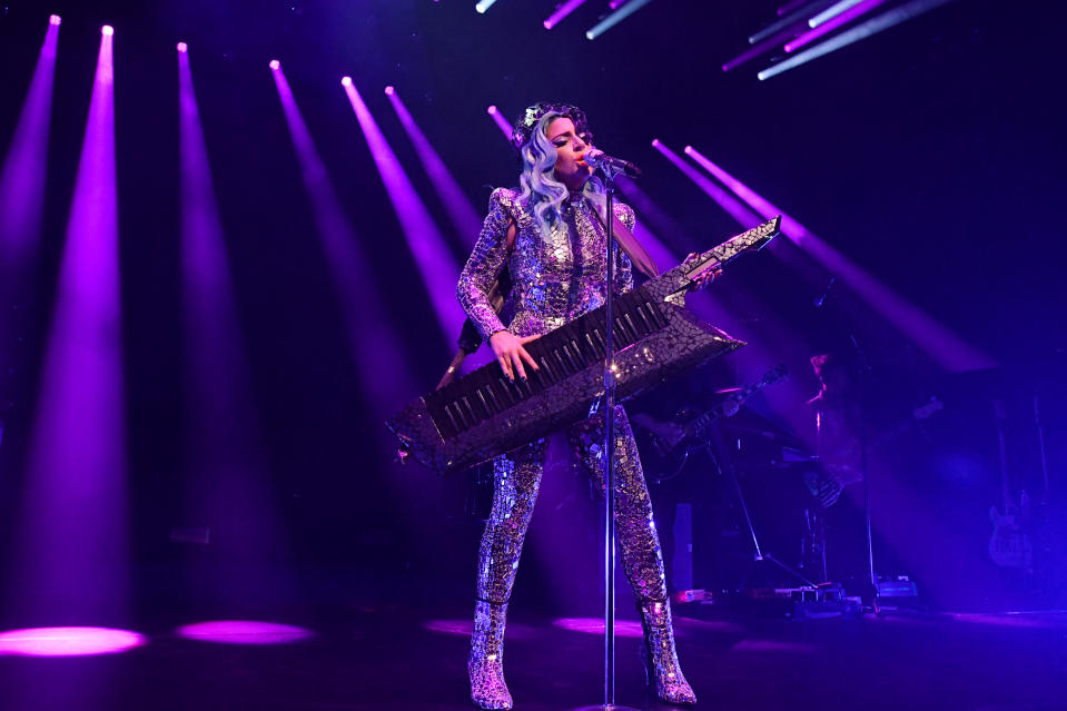 NEW YORK, NEW YORK - JUNE 24: Lady Gaga performs onstage during SiriusXM + Pandora Present Lady Gaga At The Apollo on June 24, 2019 in New York City. (Photo by Kevin Mazur/Getty Images for SiriusXM)