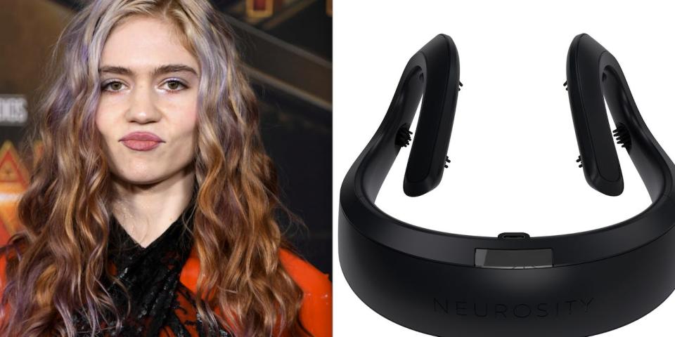 Grimes said she got a new brain gadget for her birthday.