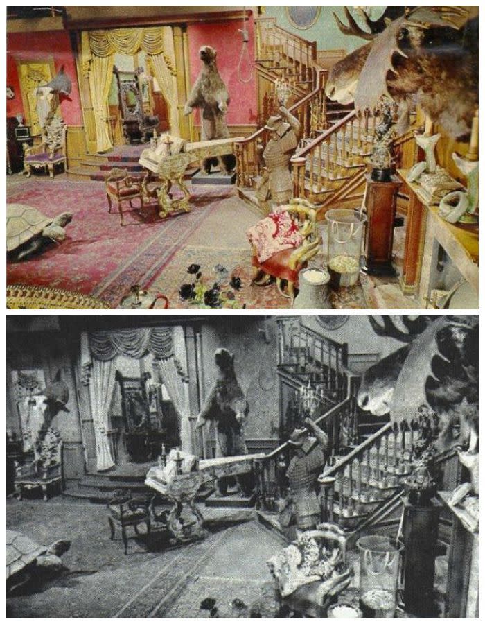 The "Addams Family" Living Room Was Pink