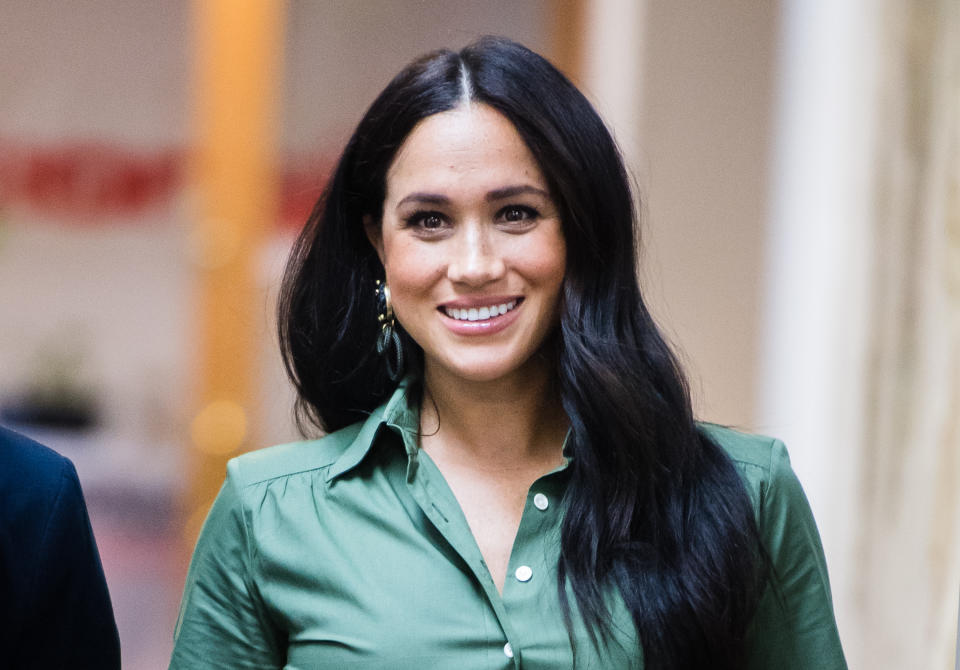 Meghan, Duchess of Sussex visits ActionAid during the royal tour of South Africa on October 01, 2019 in Johannesburg, South Africa. (Photo by Samir Hussein/WireImage)