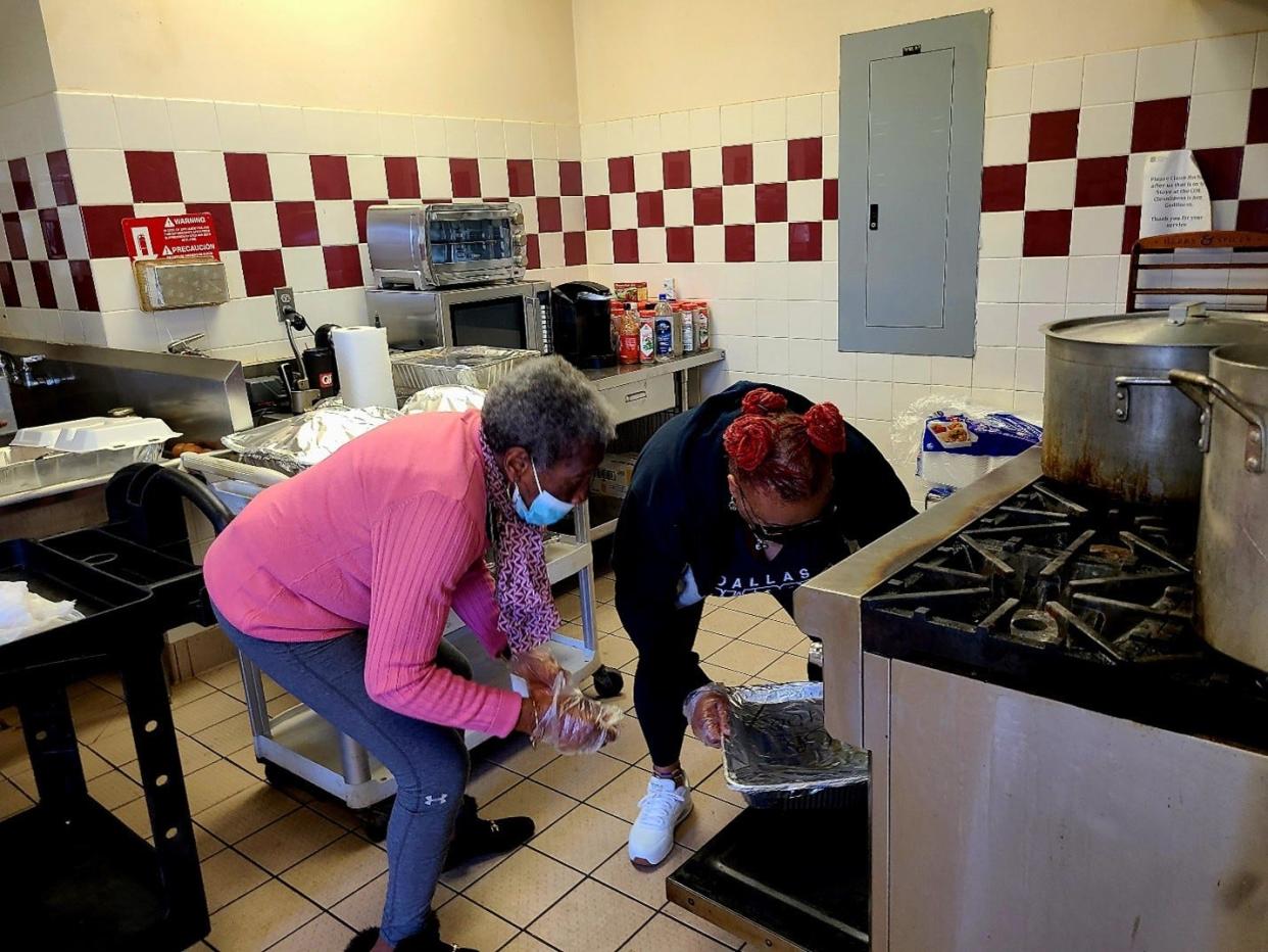 Volunteers at the Salvation Hope's Center of Hope prepared Thanksgiving Day meals for those who were hungry.