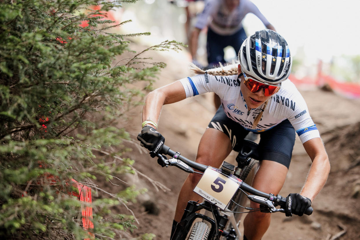  Loana Lecomte wins UCI Mountain Bike World Cup in Lenzerheide  